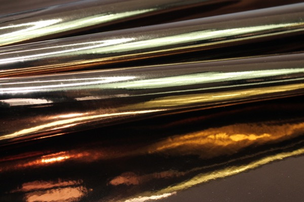 Mirror Finish Leatherette - New Copper fabric, image 5 of 7
