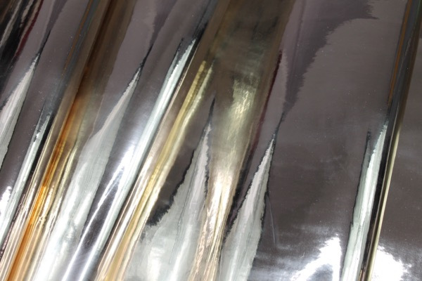 Mirror Finish Leatherette - New Gold fabric, image 5 of 7