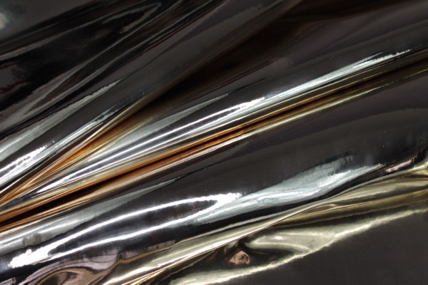 Mirror Finish Leatherette - New Gold fabric, image 7 of 7