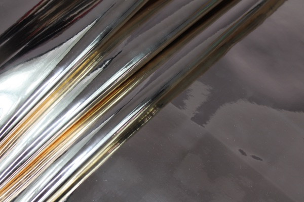 Mirror Finish Leatherette - New Gold fabric, image 6 of 7