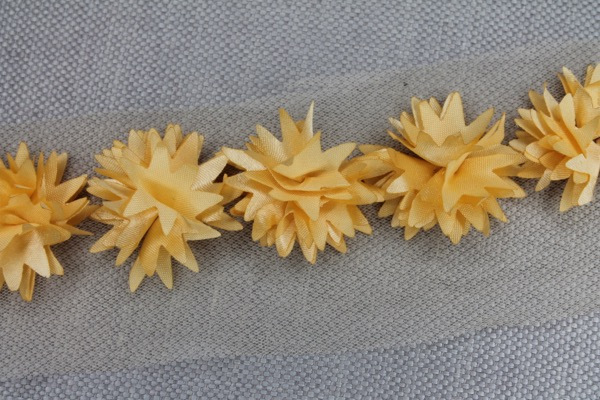 3D Cut Out Flowers - Butterscotch Yellow trim, image 5 of 6