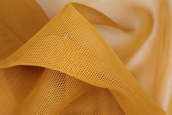 Sheer Airtex Mesh - Mustard fabric, image 3 of 5
