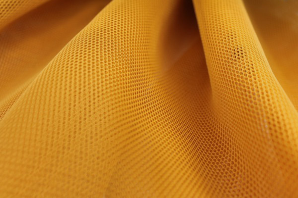Sheer Airtex Mesh - Mustard fabric, image 4 of 5