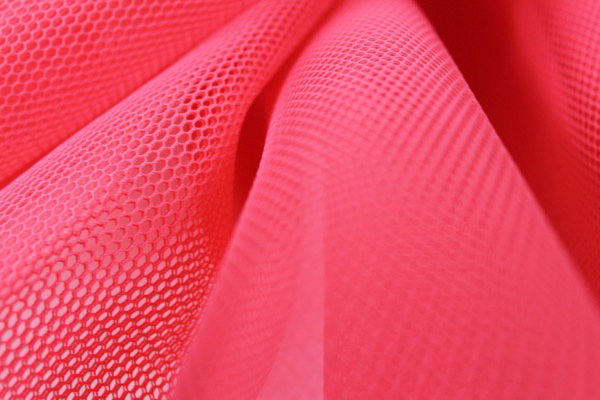 Sheer Airtex Mesh - Coral - 2m Piece fabric, image 5 of 5