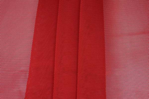 Sheer Airtex Mesh - Red fabric