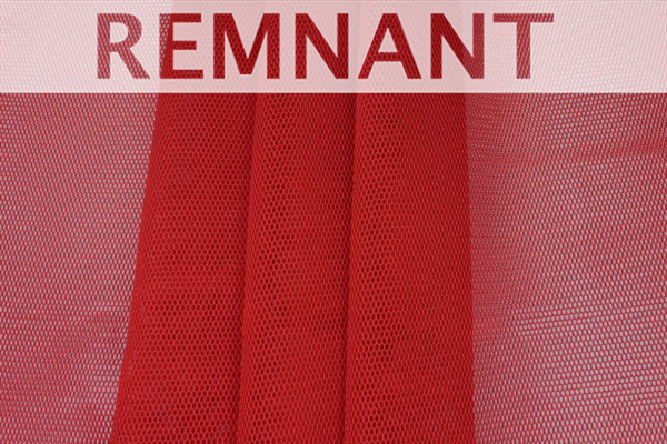 Sheer Airtex Mesh - Red - 0.7m Piece fabric