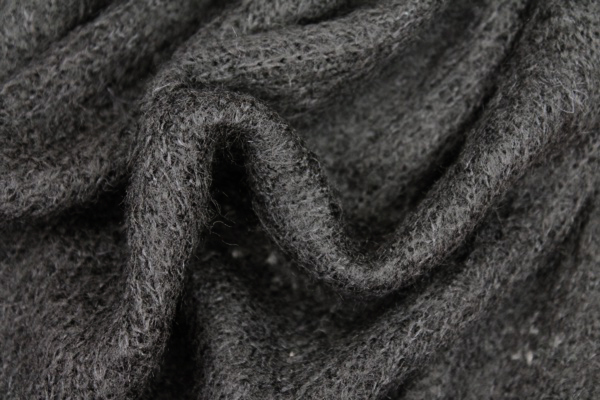 Loose Wool Knit - Black fabric, image 3 of 6