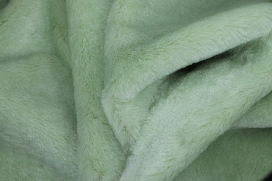 Faux Fur - Short Pile Mint Green fabric, image 2 of 6