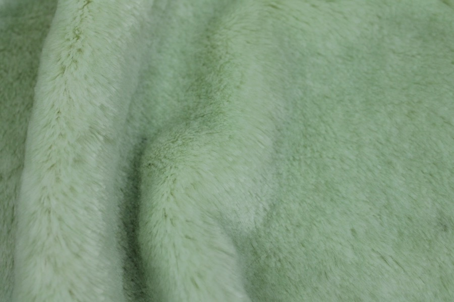 Faux Fur - Short Pile Mint Green fabric, image 3 of 6
