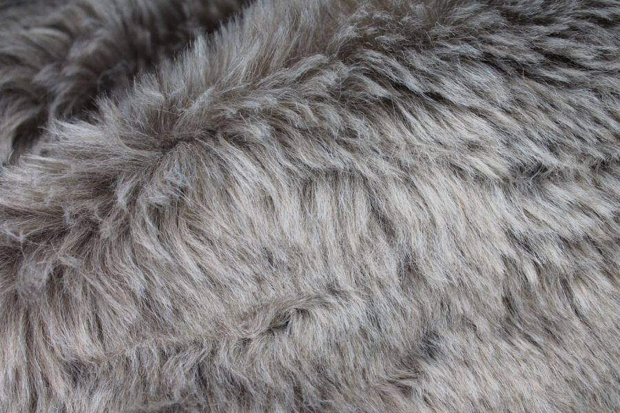 Faux Fur - Ash Grey fabric, image 2 of 5