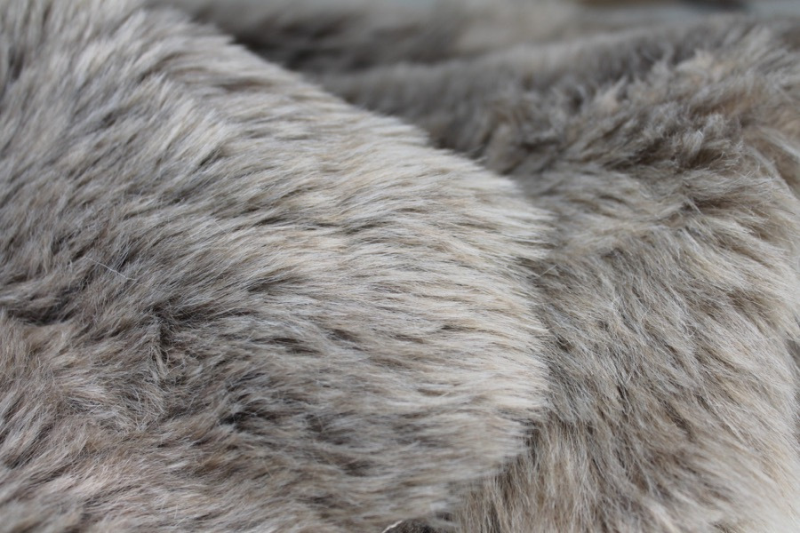 Faux Fur - Ash Grey fabric, image 4 of 5