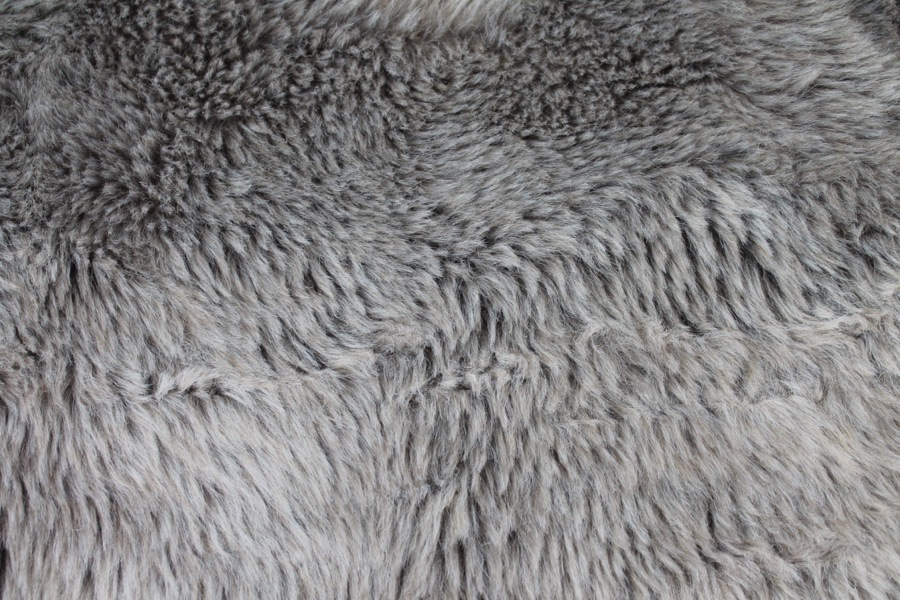 Faux Fur - Ash Grey fabric, image 5 of 5
