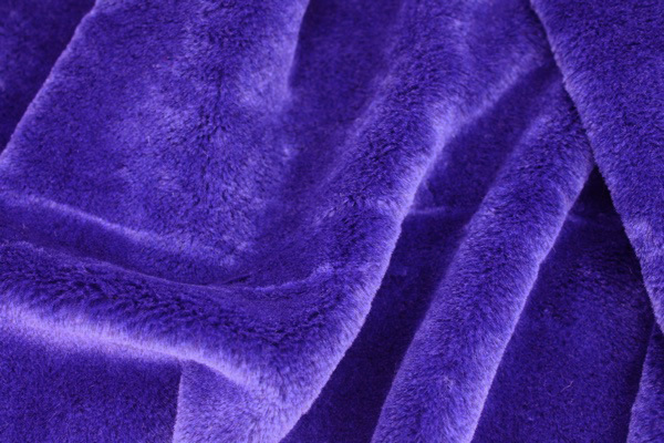 Faux Fur - Short Pile Indigo fabric, image 3 of 10