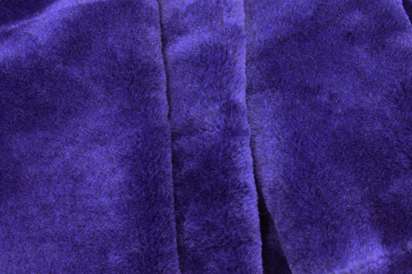 Faux Fur - Short Pile Indigo fabric, image 5 of 10