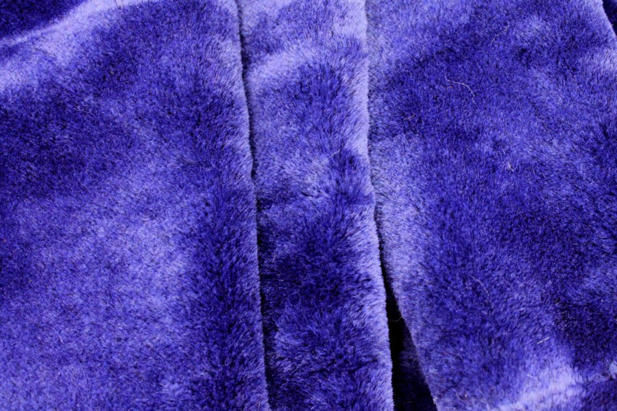 Faux Fur - Short Pile Indigo fabric, image 10 of 10