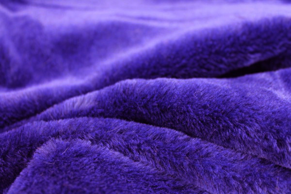 Faux Fur - Short Pile Indigo fabric, image 2 of 10