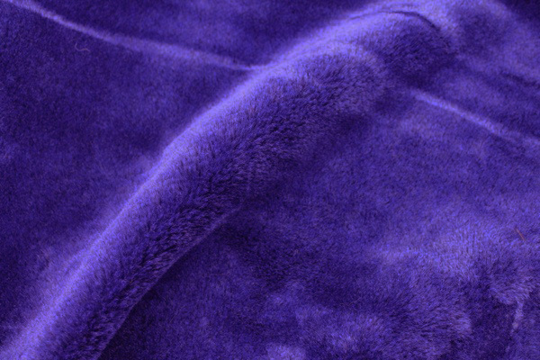 Faux Fur - Short Pile Indigo fabric, image 4 of 10