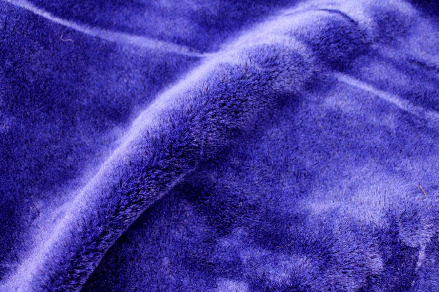 Faux Fur - Short Pile Indigo fabric, image 8 of 10
