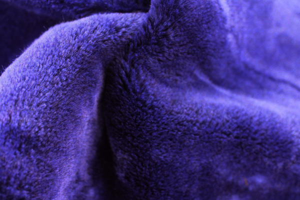 Faux Fur - Short Pile Indigo fabric, image 6 of 10