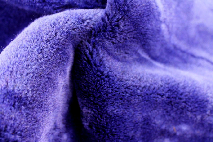 Faux Fur - Short Pile Indigo fabric, image 9 of 10