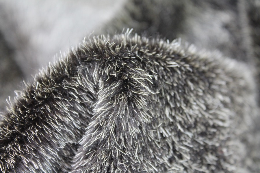 Faux Fur - Short Pile Flecked Beaver fabric