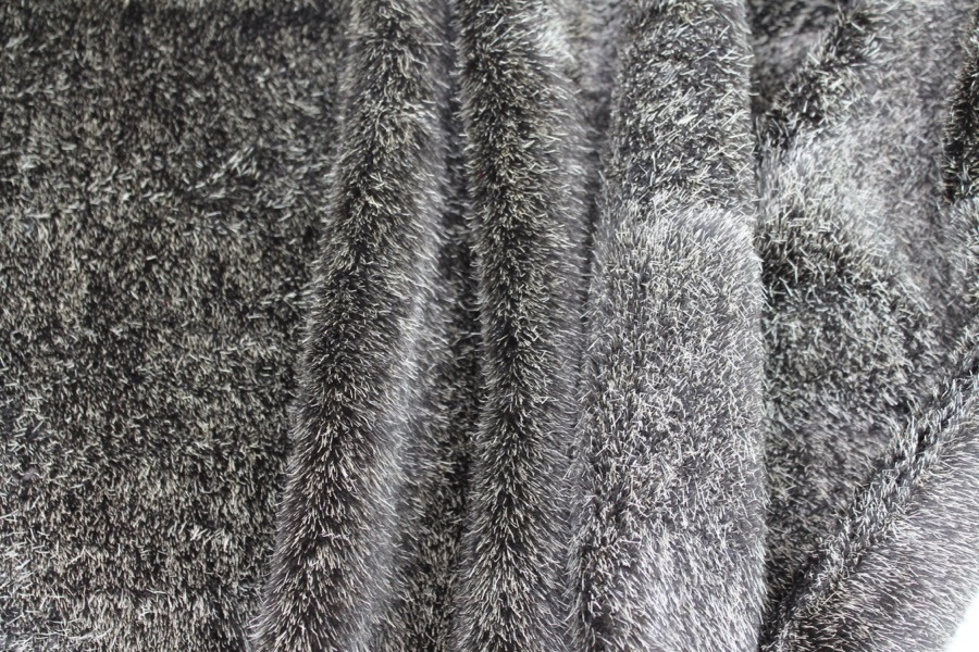 Faux Fur - Short Pile Flecked Beaver fabric, image 4 of 6
