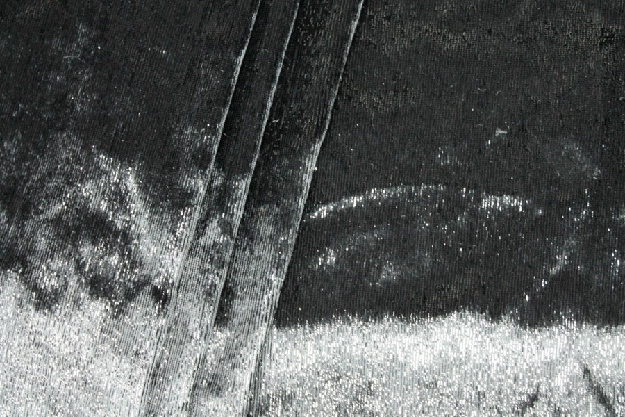 Sparkly Lurex Velvet - Black fabric, image 8 of 8