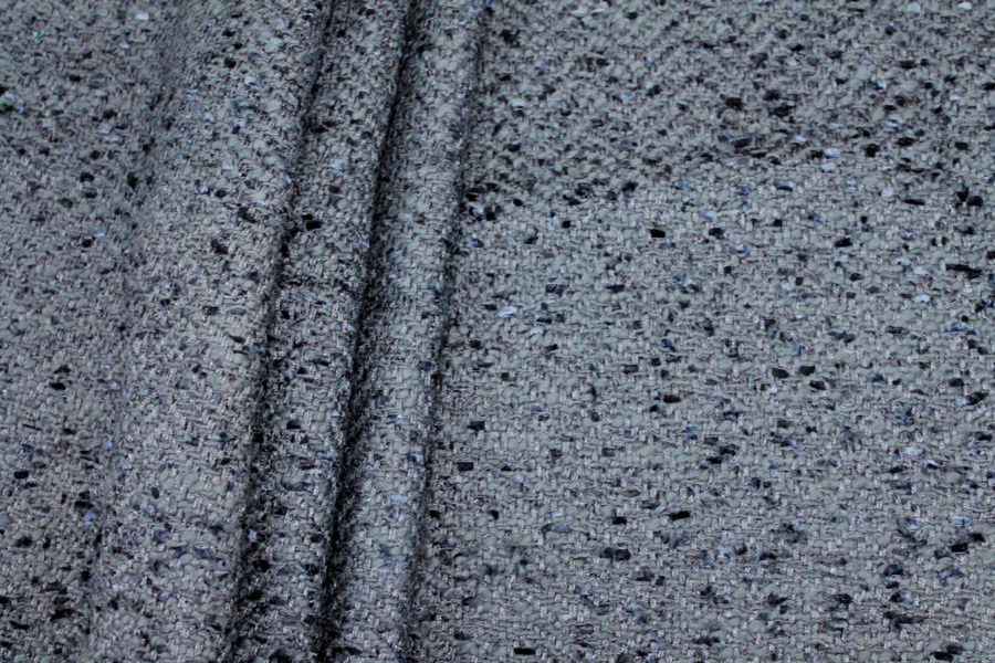 Chunky Herringbone Matka - Navy fabric, image 2 of 6