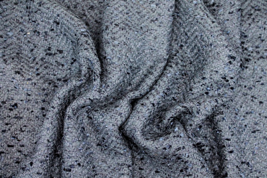 Chunky Herringbone Matka - Navy fabric, image 4 of 6