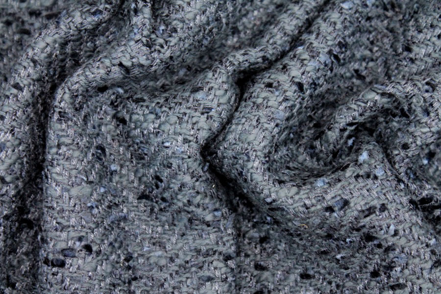 Chunky Herringbone Matka - Navy fabric, image 6 of 6