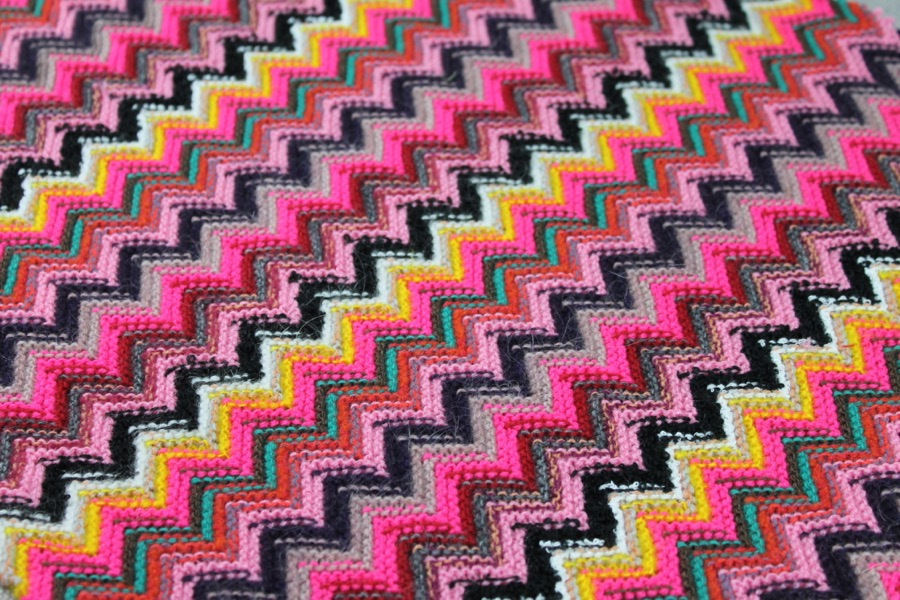 Zig Zag Knit - Pinks fabric, image 3 of 7