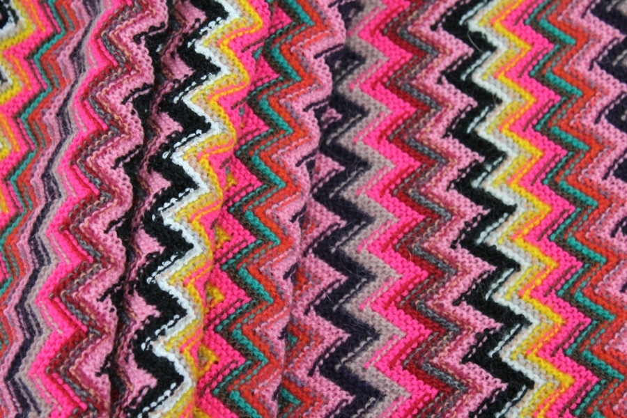 Zig Zag Knit - Pinks fabric, image 6 of 7