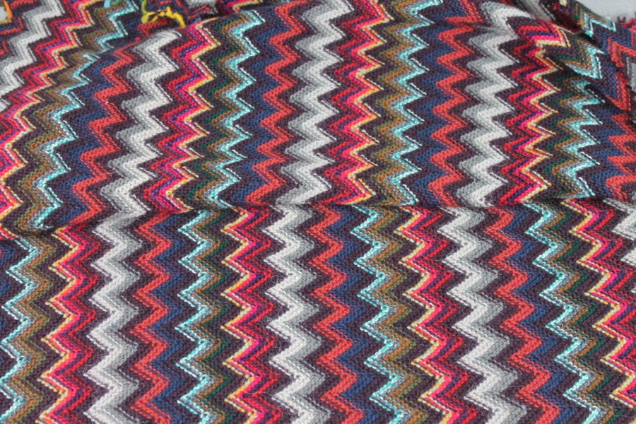 Zig Zag Knit - Browns fabric, image 5 of 6