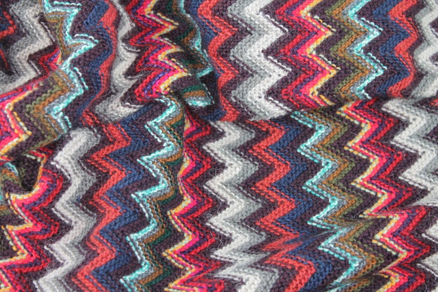 Zig Zag Knit - Browns fabric, image 6 of 6