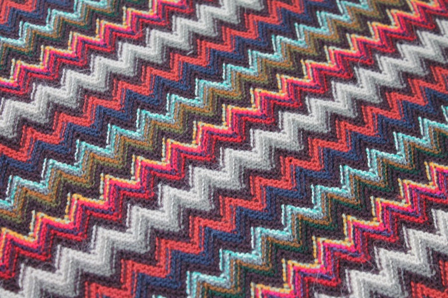 Zig Zag Knit - Browns fabric, image 3 of 6