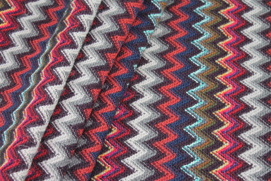 Zig Zag Knit - Browns fabric, image 4 of 6