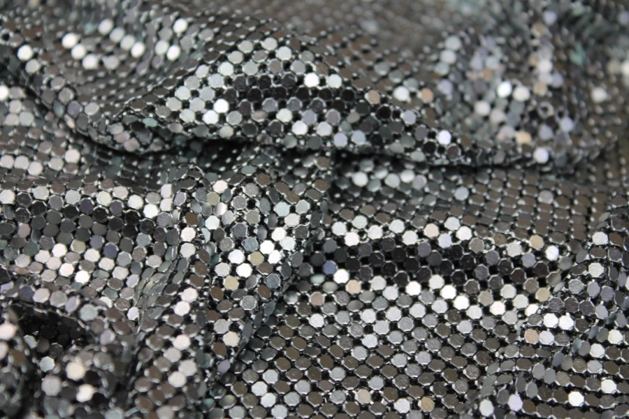 Metal Chainmaille Fabric - Grey, image 2 of 7
