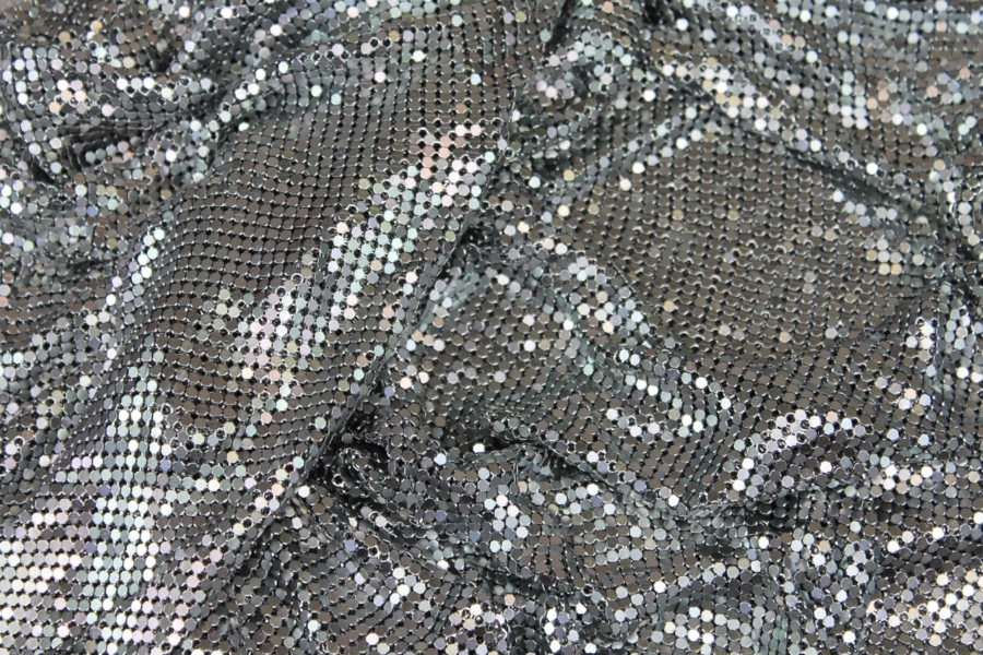 Metal Chainmaille Fabric - Grey, image 6 of 7