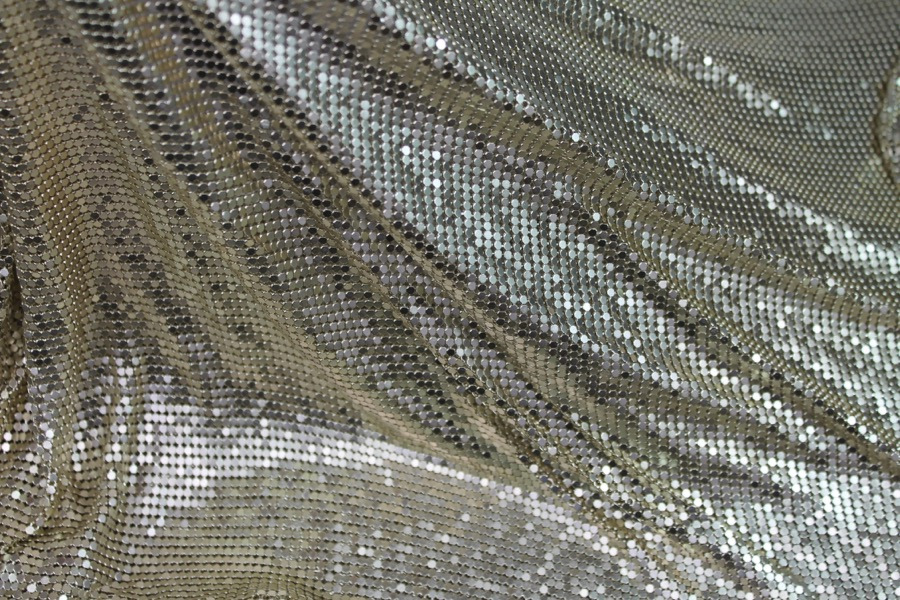 Metal Chainmaille Fabric - Gold, image 4 of 5