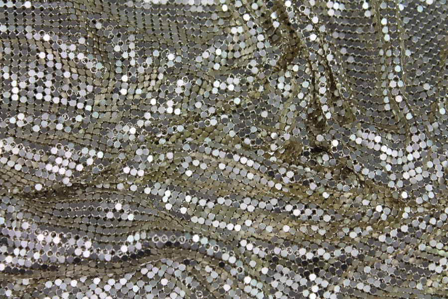Metal Chainmaille Fabric - Gold, image 3 of 5