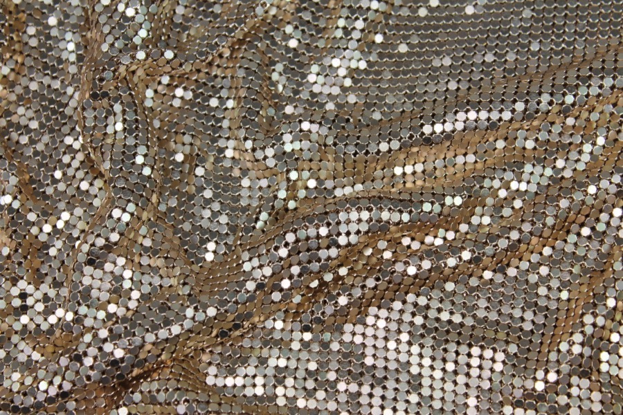 Metal Chainmaille Fabric - Copper - Whole piece, image 4 of 6