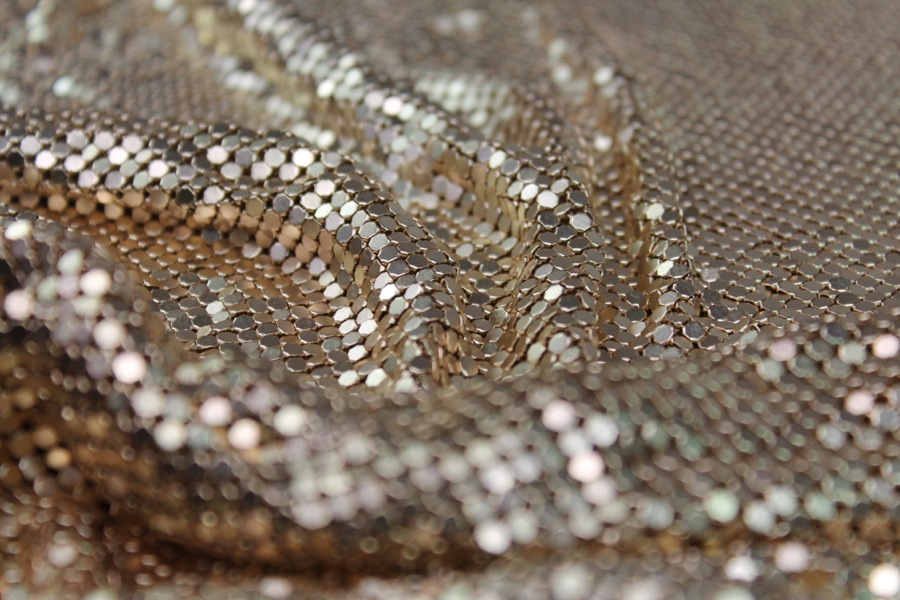 Metal Chainmaille Fabric - Copper - Whole piece, image 2 of 6