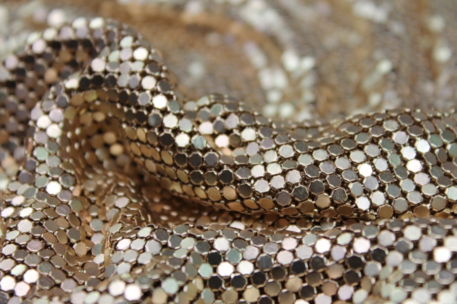 Metal Chainmaille Fabric - Copper - Whole piece, image 3 of 6
