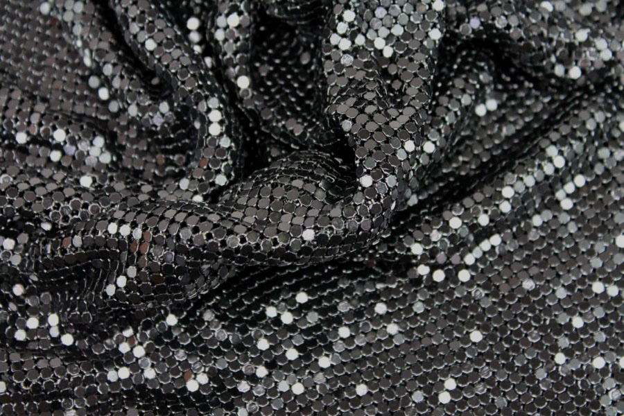 Metal Chainmaille Fabric - Black, image 6 of 6