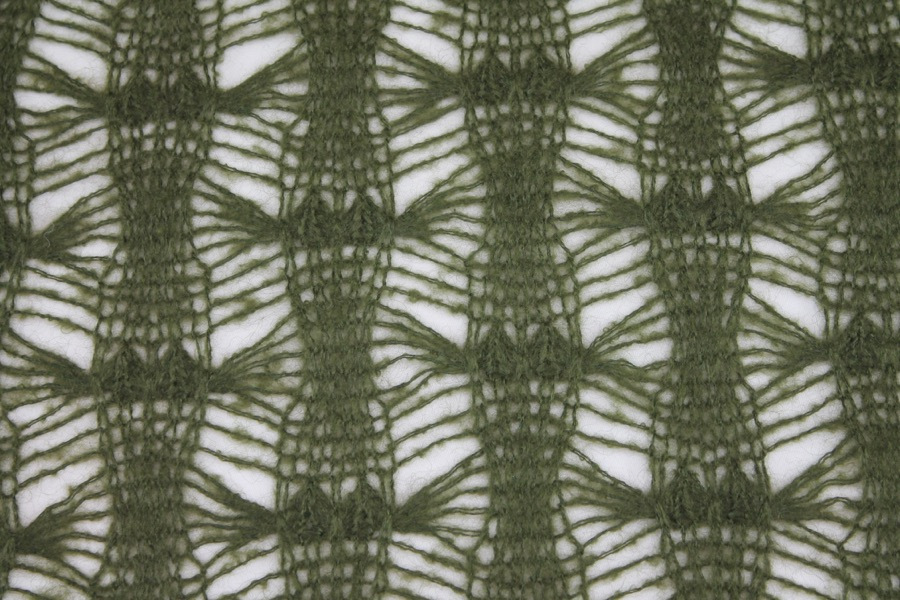 "Lace" Wool Knit - Green fabric, image 3 of 6