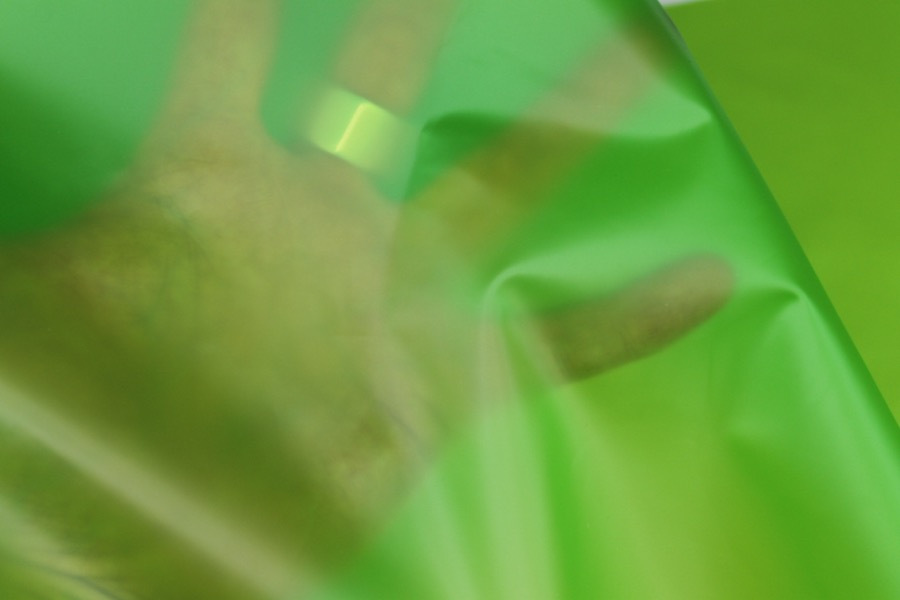 Green Semi Transparent PVC / PU fabric, image 6 of 6