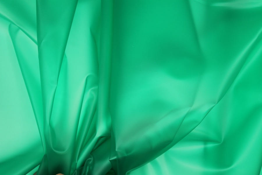 Turquoise Semi Transparent PVC / PU fabric, image 2 of 6
