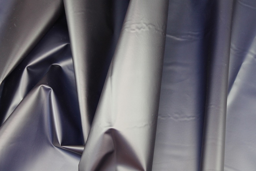 Navy Semi Transparent PVC / PU fabric, image 5 of 6