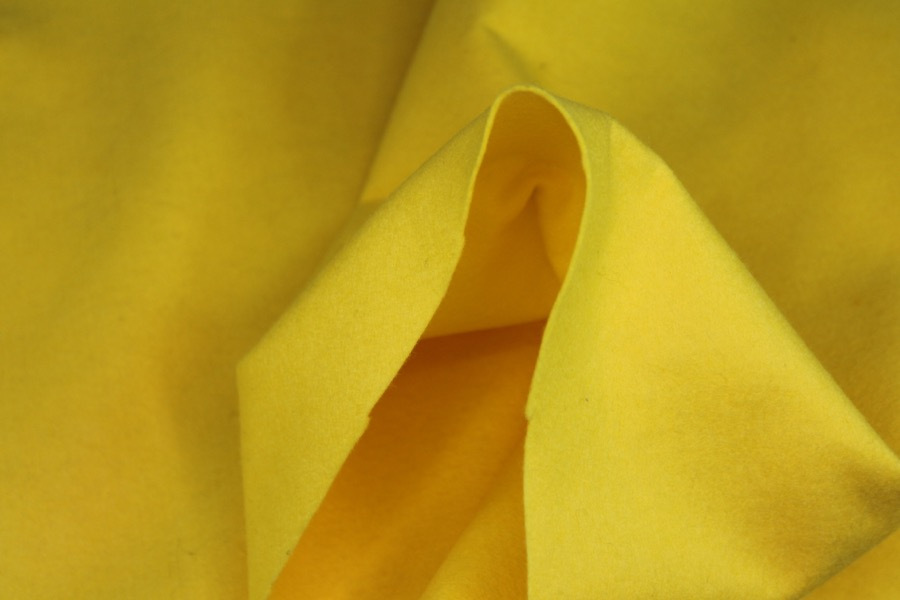 Craft Felt - Yellow fabric, image 3 of 5