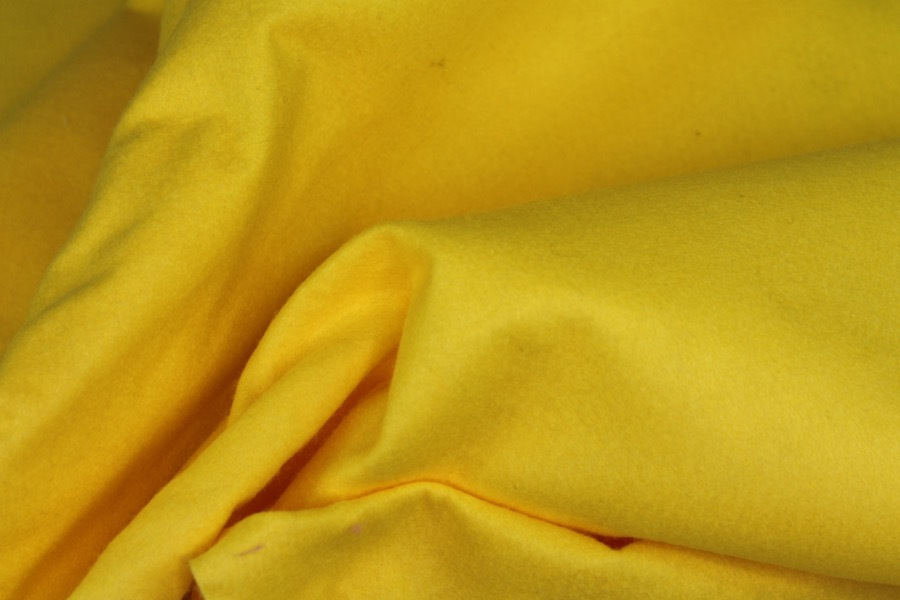 Craft Felt - Yellow fabric, image 5 of 5